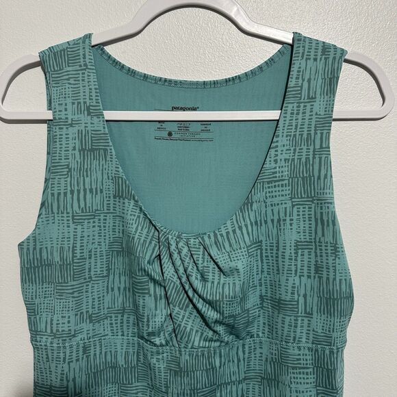 PATAGONIA Green Bandha Stretch Sleeveless Outdoor Athletic Tank Top Size Large - Picture 3 of 9